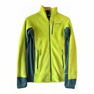 Patagonia‎ Mens R2 Fleece Jacket Size S Green Polartec Thermal Lightweight 25138